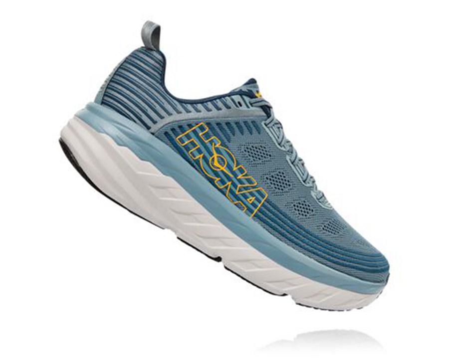 Zapatillas Running Hoka One One Hombre - Bondi 6 - Azules - KTY892743